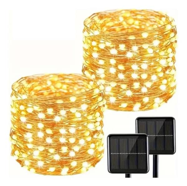 Guía luces Solar LED cable Hada 20 mts